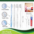 30 pcs Disposable Toothbrushes with 10g Toothpaste, Floss Individually Wrapped, Bulk Toothbrush Kit for Hotel, Guests
