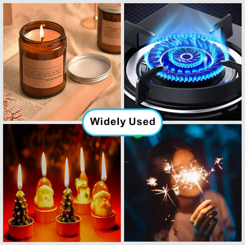 Electric Plasma Arc Candle Lighter USB Long Stick Windproof Flameless Rechargeable Battery Safety Lock for Camping BBQs