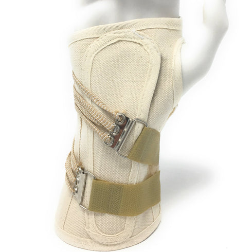 OTC Wrist Splint, Medium Right Hand, Canvas, Prop-Up Lacing for Carpal Tunnel Relief, White