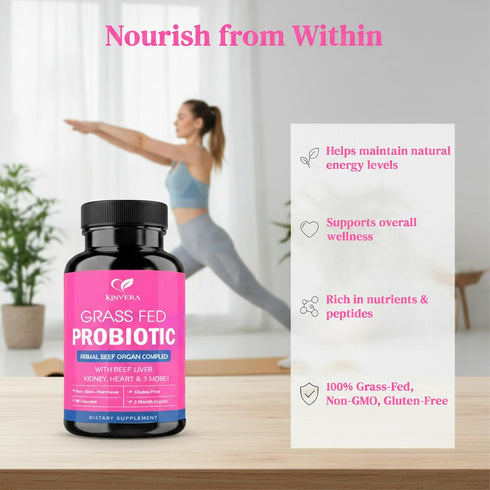 Immunity 60 Grass-Fed Beef Liver Capsules for Women Female-Optimized Natural Organ Supplement Cognitive Function