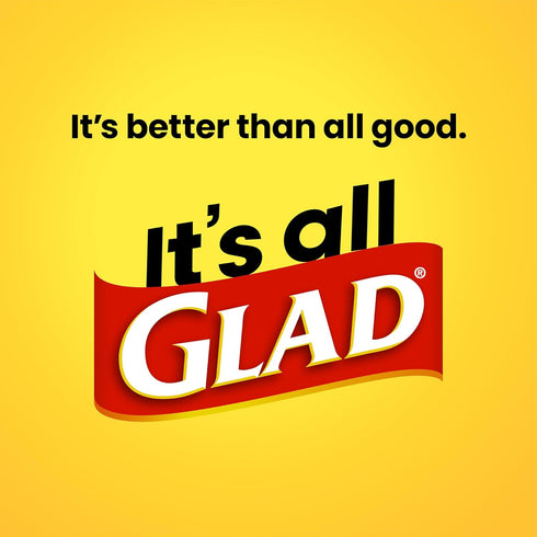 Glad Trash Bags - OdorShield Tall Kitchen Drawstring Garbage Bags, Lavender, 13 Gal, 110 Ct