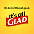 Glad Trash Bags - OdorShield Tall Kitchen Drawstring Garbage Bags, Lavender, 13 Gal, 110 Ct