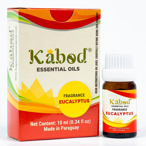 Kabod Eucalyptus Essential Oil, Aromatherapy Blend for Diffusers, Humidifiers, Soap, Candles, 10ML Bottle with Dropper.