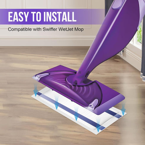 YHOVID (20) Mopping Pad Refill Compatible with Wet Jet Mop, Disposable Multi Surface Wetjet Hardwood Floor Cleaner