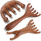 3 Pack Wooden Scalp Massager, Foot Massage Tool, Scalp Guasha for Stress