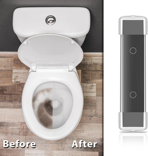 6 Pcs Magnetic Toilet Cleaner, Black Toilet Cleaning Magnets for Household Bathroom Stains, No Chemicals