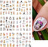 12 Sheets Rabbit Nail Stickers, Animal Water Transfer Nail Decals, Holographic Art Sticker for Women Girls