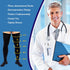MGZTTHW 20-30mmHg Compression Socks, Men's Thigh High Compression Stockings with Non-slip Silicone