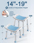 HOMLAND 400 lbs Shower Chair for Inside Shower, Adjustable Shower Stool with Suction Feet, Shower Seat for Inside Tub