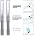 Patelai 100 Braces Brushes for Cleaner Interdental Brush, Dental Flossing Head Oral Hygiene Tool (Gray)