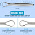 Aaram Tongue Cleaner, Medical Grade Stainless Steel, Hygienic Tongue Scraper for Adults and Kids, Silver