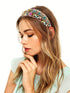 Rhinestone Padded Headband, Baroque Crystal Embellished Hairbands, Colorful Beaded Fashion Hair Hoop Accessory