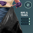 PAMI 13-Gallon Tall Kitchen Drawstring Trash Bags, 80-Pack, Black, Extra-Strong Plastic Liners for Kitchen & Outdoor