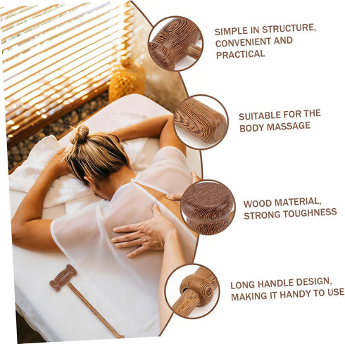 Hammer Hammer Handheld Massage Tool Neck Massage Wooden Body Massager Back Pounding Fitness