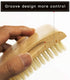 Wave Brush Aosina Men's Curved Military Hair and Beard Brush - 100% White Boar Bristles