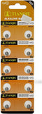 Tianqiu 10PCS Alkaline Battery Ag0 Lr521 379 Sr521Sw