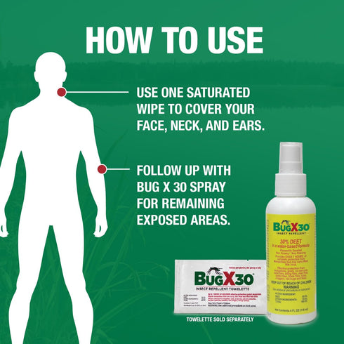 CoreTex Bug X 30 Mosquito, Tick, & Insect Repellent Spray with 30% DEET, 2oz Bottle