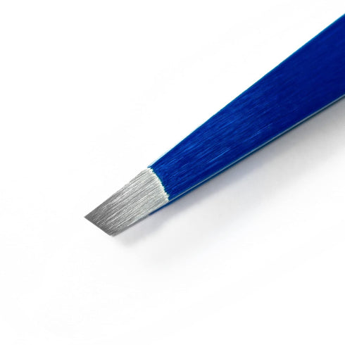 Italy Deluxe Slant Tip Tweezers, Stainless Steel for Eyebrow Shaping and Hair Removal
