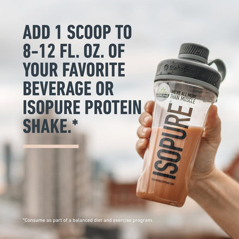 Isopure Unflavored Creatine Monohydrate Powder, Zero Added Ingredients, 5g Creatine per Scoop, 100 Servings