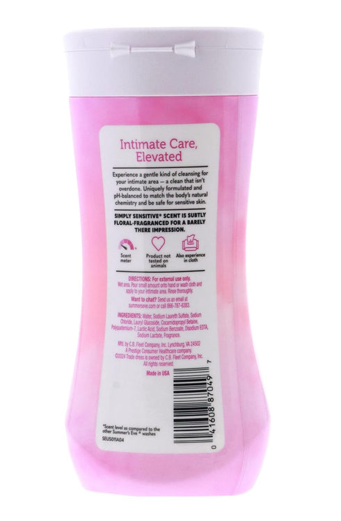 Summer's 9 Oz (Pack 4) Eve Cleansing Wash Sensitive Skin, Simply Sensitive Fl