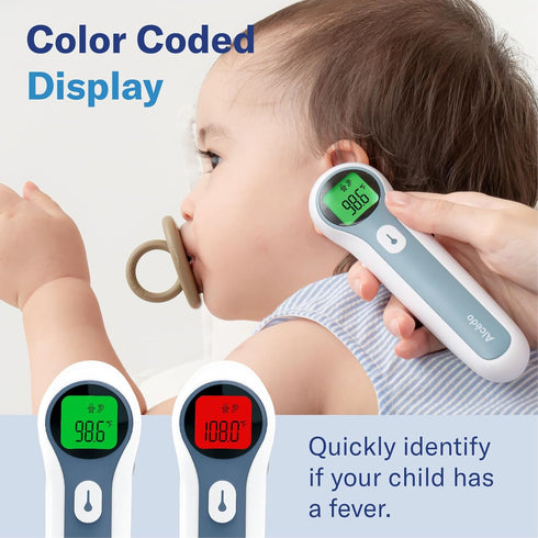 Alcedo Forehead and Ear Thermometer for Adults, Kids, Baby, Digital Infrared Thermometer for Fever, Touchless