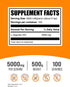 BulkSupplements.com L-Arginine HCl Powder - Unflavored Arginine Supplement, Nitric Oxide, 5000mg per Serving, 500g (1.1