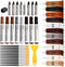 DEWEL Wood Filler Wax Pen, Wood Floor Scratch Remover, Touch Up Paint Markers, 42 Set for Furniture Repair