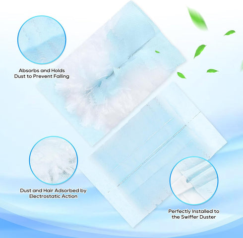 Duster Refill Compatible with Swiffer Hand Duster - Unscented Heavy Duty Disposable Refills for Cleaning (20 Count)