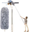 Newliton Microfiber Feather Duster for Cleaning High Ceiling Fans - 30'' to 100'' Telescoping Extension Pole Duster