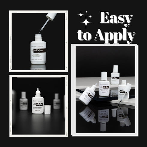Tammy Taylor Brush On Nail Glue, Dry-Clear Gel for Press on Nails, Acrylics, Tips, Natural Breaks, UV/LED Curing Needed