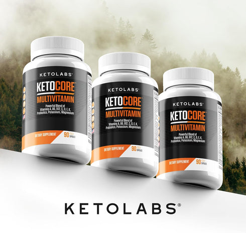 Ketocore Keto Vitamins, Multivitamin for Men & Women, 90 Capsules, Keto Friendly, Rich in Magnesium & Potassium