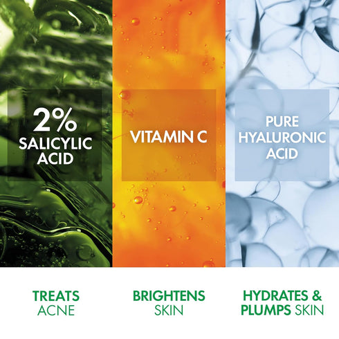 VICHY Normaderm Acne Control Daily Moisturizer, Oil Free Acne Moisturizer for Face, Max Strength 2% Salicylic Acid +