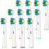 Oral B Braun Electric Toothbrush Replacement Brush Heads - Floss Toothbrush Head for Pro 1000 Genius Smart Series (12