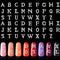 Maitys 104 Pieces Letter Nail Studs 3D Capital Charms and Rhinestone Nail Decals for Women DIY Art