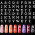 Maitys 104 Pieces Letter Nail Studs 3D Capital Charms and Rhinestone Nail Decals for Women DIY Art