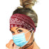 Olbye Leopard Button Headband, Wide Elastic Non-Slip Turban Hair Band, 4Pcs Boho Hair Accessories for Women
