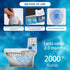 Simple Life Toilet Bowl Cleaner, Automatic Long-Lasting Tablets, Easy-To-Use, Septic Safe, 3 Count