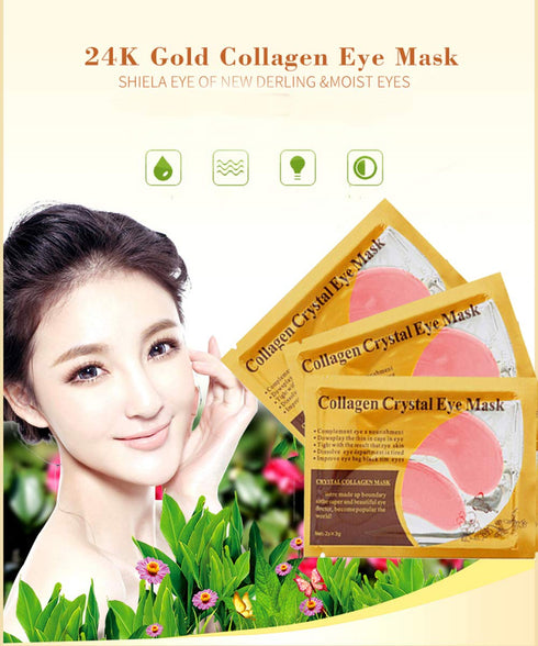 Under Eye Patches, 30PCS Pink Eye Gel Pads with Collagen Treatment for Dark Circles and Puffiness