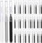 Patelai 50 Pieces Braces Brush for Cleaner Interdental Tooth Flossing Tool (Black, White, Gray)
