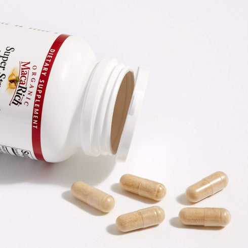 MacaRich by Natural Factors, Super Strength Power Maca, Antioxidant Supplement with Ginseng, 90 Capsules