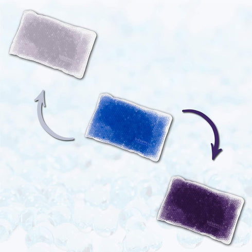 Reusable Hot Cold Pack with Strap, Sports Size Ice Pack with Gel Beads for Athletes, Flexible Compress