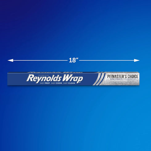 Reynolds Wrap Pitmaster's Choice Extra Thick Grill Foil, 18 Inch, 37.5 Total Sq. Ft.
