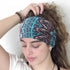 Olbye Leopard Button Headband, Wide Elastic Non-Slip Turban Hair Band, 4Pcs Boho Hair Accessories for Women