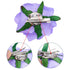 Rose Hair Clip - 4 Pcs Fabric Flower Hairpins, Mexican Hair Flowers for Women Girls Wedding Party (Purple)