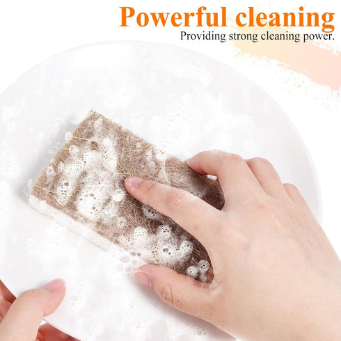 FRCOLOR Scrub Sponges Kitchen 12 Count – Cleaning Sponges Scrubber Sponge Household Cleaner Tools for Washing Dishes