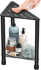 LarFaFa Stainless Steel Black Shower Stool for Inside Shower, 15.4'' H Shower Foot