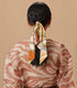 LFOUVRE 4 Pcs Chain Satin Hair Accessories, Ribbon Scrunchies with Long Tails and Knotted Hair Bands