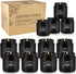 pliadvbu 12PCs Set, 3.05 Black Scented Candles - Aromatherapy Candle Soy Wax Candle for Home Camping & Garden