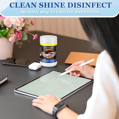 4 Pack Electronic Screen Cleaner Wipes, 240 Count for TV, Phone, Computer, Laptop, and Monitor