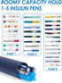 YOUSHARES 24H Insulin Cooler Travel Case, Insulin Pen Cooler Bottle, 1-5 Pens Refrigerated Medicine Case with TSA